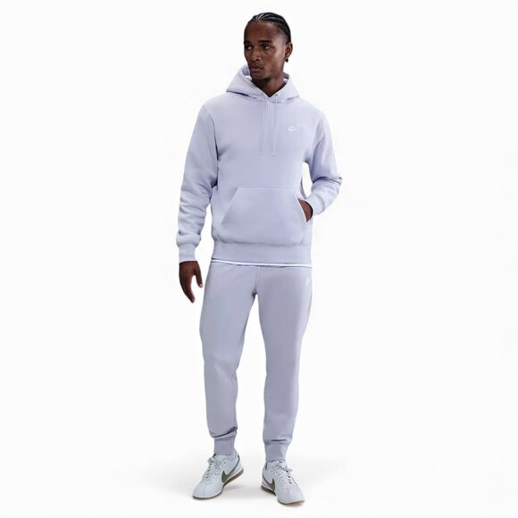 Nike Club Fleece 2 Piece Sweatsuit Mens Size M Fleece Tracksuit Set Lavender NWT - Picture 7 of 8